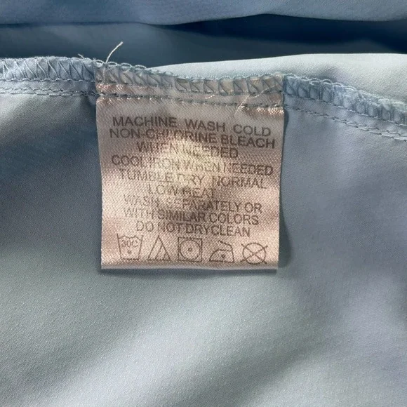 Simms Fishing Products Light Blue Short Sleeve Button Up Shirt Men Large Outdoor - Picture 10 of 15